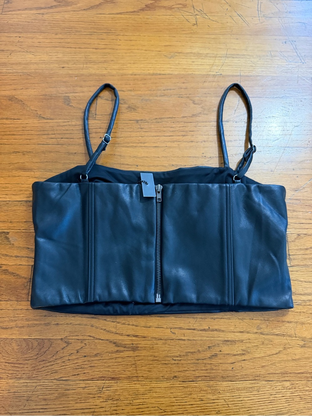 NWOT BY.DYLN Peggy Corset Top in Black - Picture 5 of 5